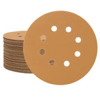 SUPBICCO 50 PCS 400 Grit 5 Inch 8 Hole Hook and Loop Sanding Discs