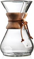 Pour-Over Glass Coffeemaker - Classic Series - 8-Cup - Exclusive Packaging | Manual Drip Coffee Brewer, Non-Porous