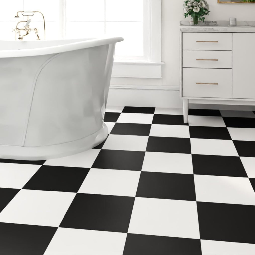 30-Pack 30 Sq.Ft Peel and Stick Floor Tiles Vinyl Matte Pattern Flooring, 12” x 12” Self Adhesive Vinyl Flooring DIY