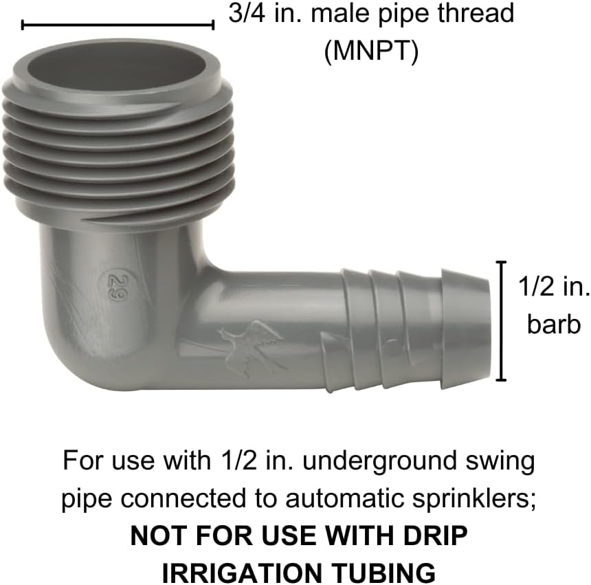 Rain Bird SWGE075B EZ Pipe Fitting, 3/4", 10-Pack