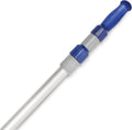 15 FT Telescopic Pool Pole - Adjustable 3 Piece Aluminum Pool Skimmer Pole for Pool Cleaning Skimmer Nets Vacuum