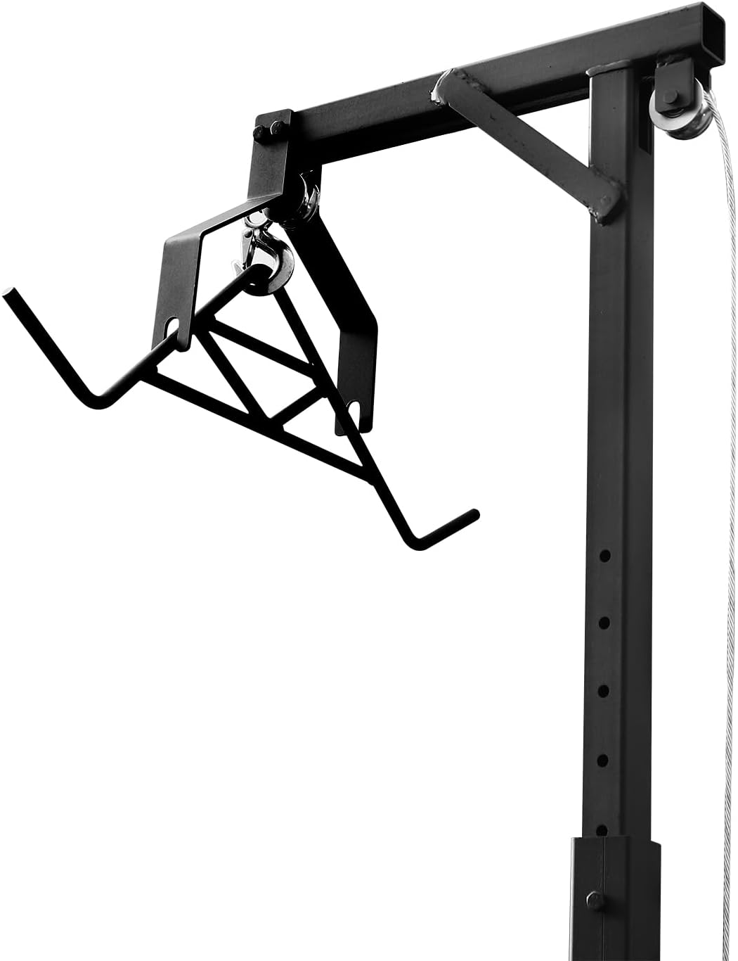 Truck Hitch Game Hunting Hoist, 600LB Big Game Hunting Deer Hoist Winch Lift Gambrel Complete Kit Hunting Safety