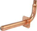 Supply Giant QTP-34G8 PEX Copper Stub Out Elbow with Wall Flange, 3/4", Brass