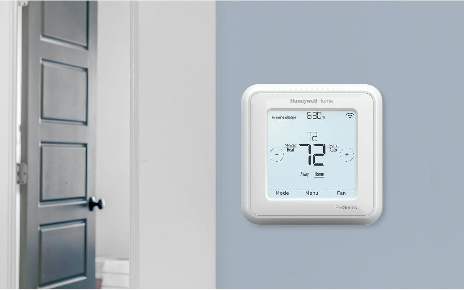 Home TH6320ZW2007/U Z-Wave T6 Pro Programmable Touchscreen Thermostat with SmartStart, Low Voltage, UWP Mounting