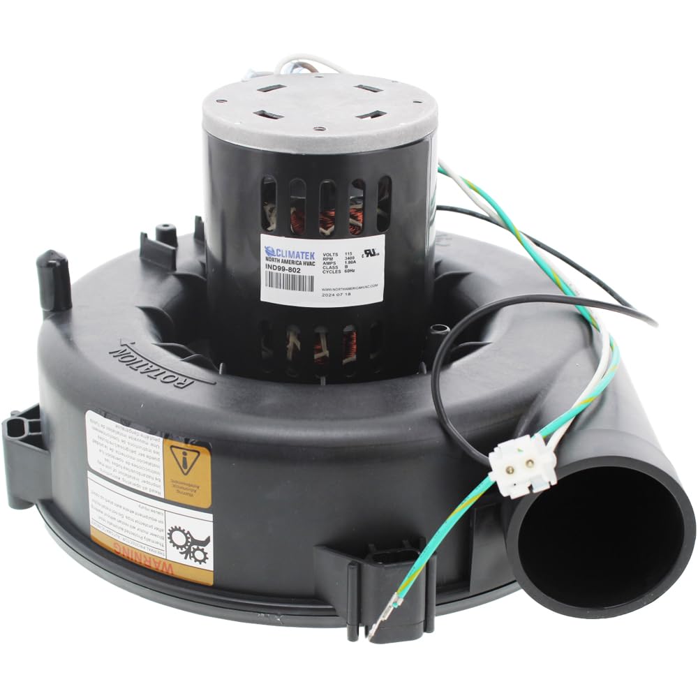 68K21 - ClimaTek Upgraded Furnace Inducer Motor Replaces Lennox