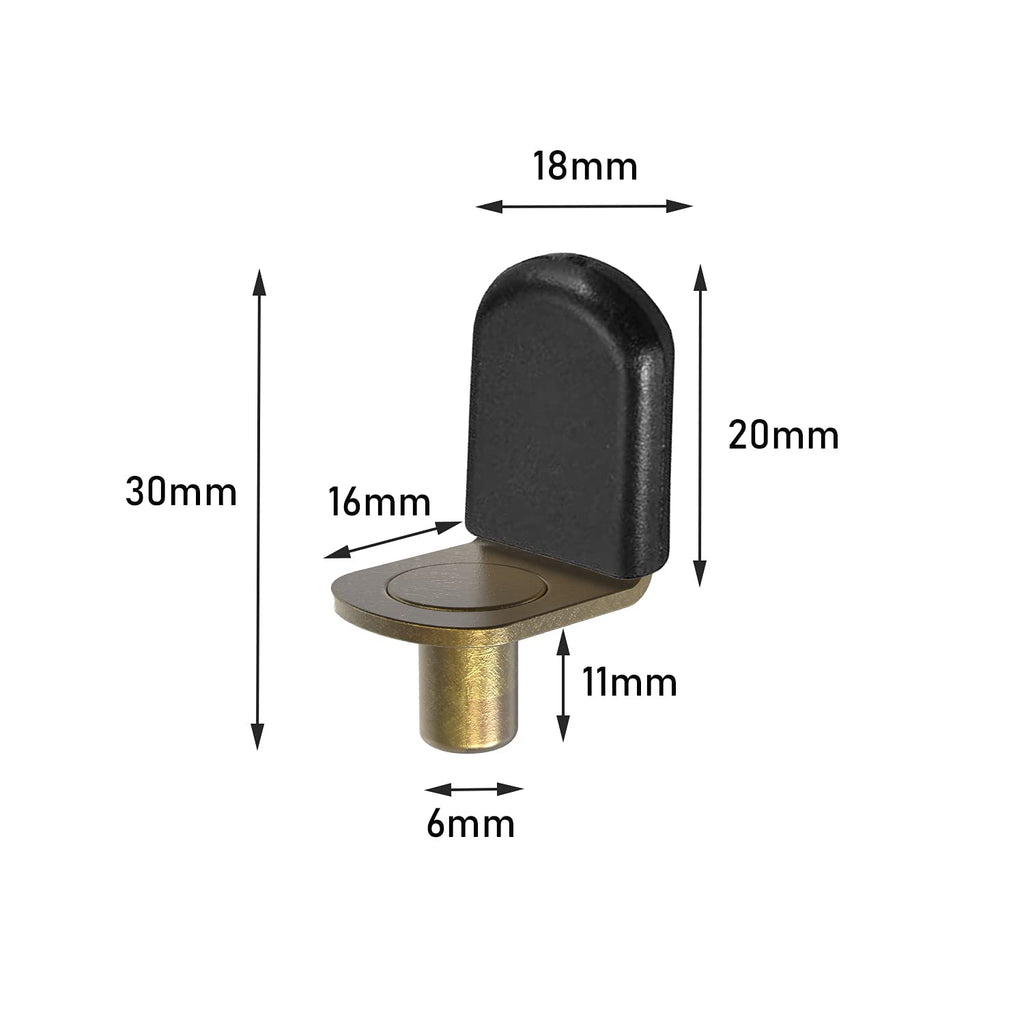60 Pack Bronze Shelf pins