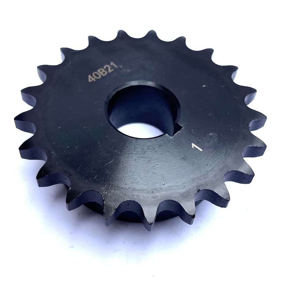 #40 Roller Chain Sprocket B Type 1" Bore Rust Prevention Hardened 21 Tooth