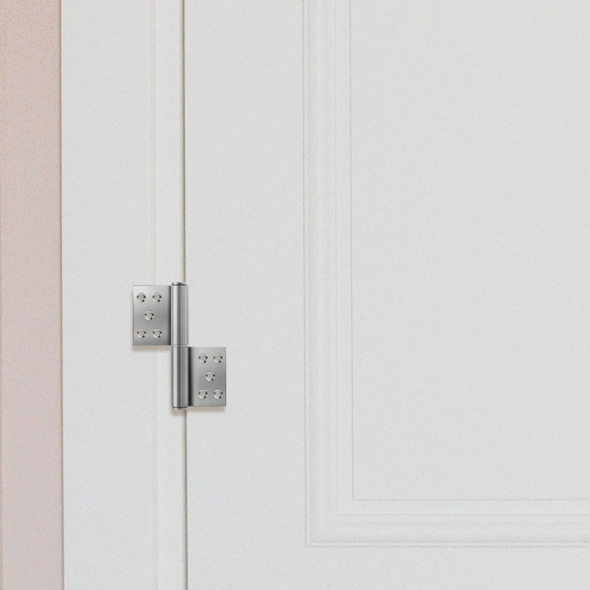 Heavy Duty Stainless Steel Flag Hinges Detachable Design for Interior Doors