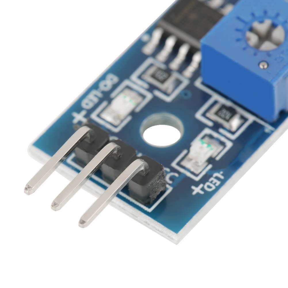IR Infrared Flame Sensor Module 5 Pack 760-1100nm Detection Range with Adjustable Sensitivity and 60° Viewing Angle Digital and Analog Output for Fire Detection Compatible with Arduino