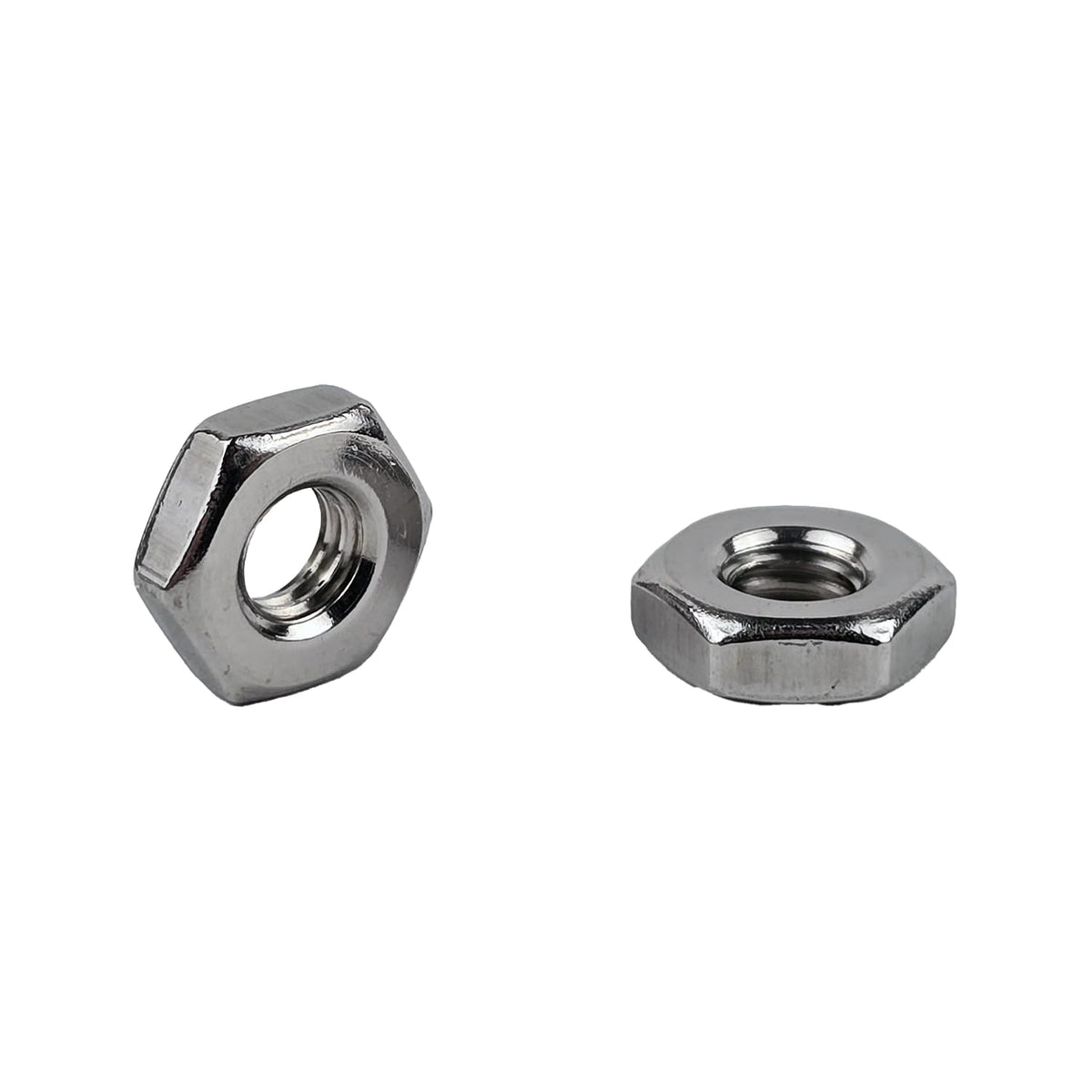 #10-32 Machine Screw Hex Nuts 304 Stainless Steel - Pack of 25