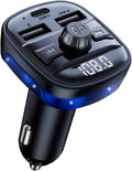 Bluetooth 5.3 Car Adapter Charger, Wireless FM Bluetooth Transmitter | Fast Charge Wireless Radio FM Transmitter with
