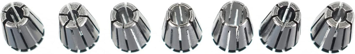 waltyotur ER11 Spring Collet Set 1/16-1/4" Carbon Steel Spring Collet Set