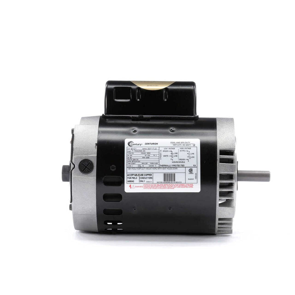 Pool Motor, 3/4 HP, 3450 RPM, 115/230VAC