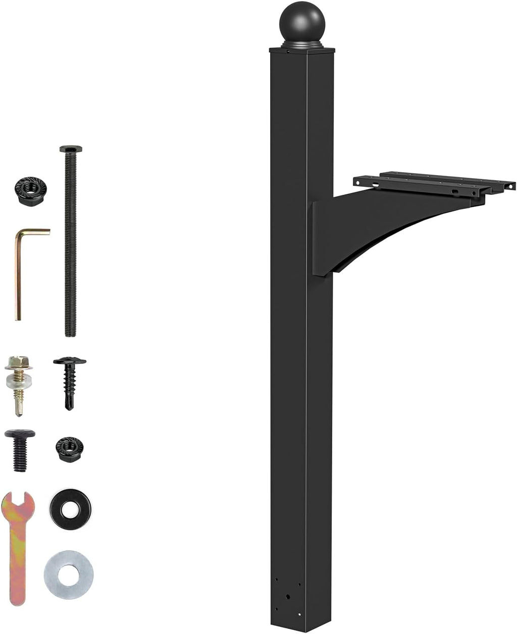56" Mailbox Post Heavy Duty Decorative Flower Box Mount | Heavy Duty, Decorative Mount, Flower Box