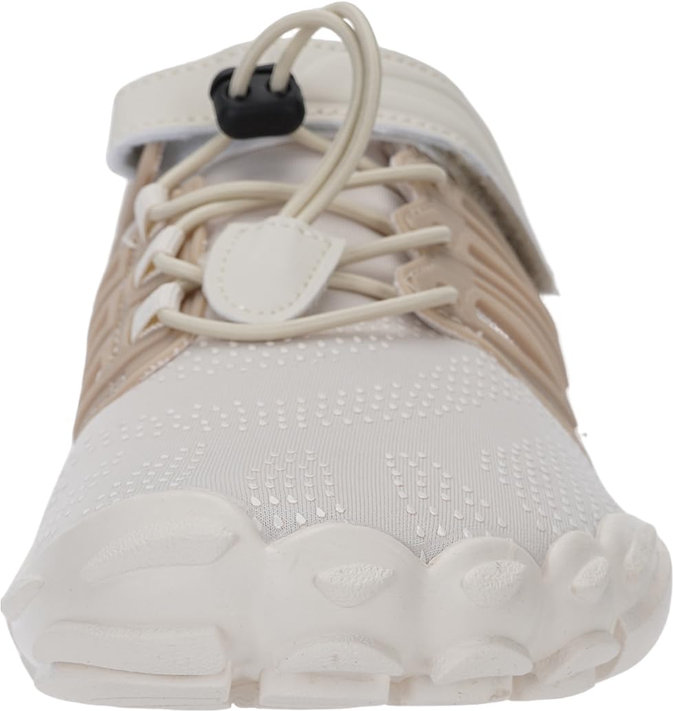 Women's Trail Running Barefoot Shoes Zero Drop, Beige, 5.5-6