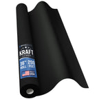 36” x 2400” (200’) Black Kraft Paper Roll - Made in USA - Ideal for Bulletin Board, Packing, Shipping, Arts & Crafts