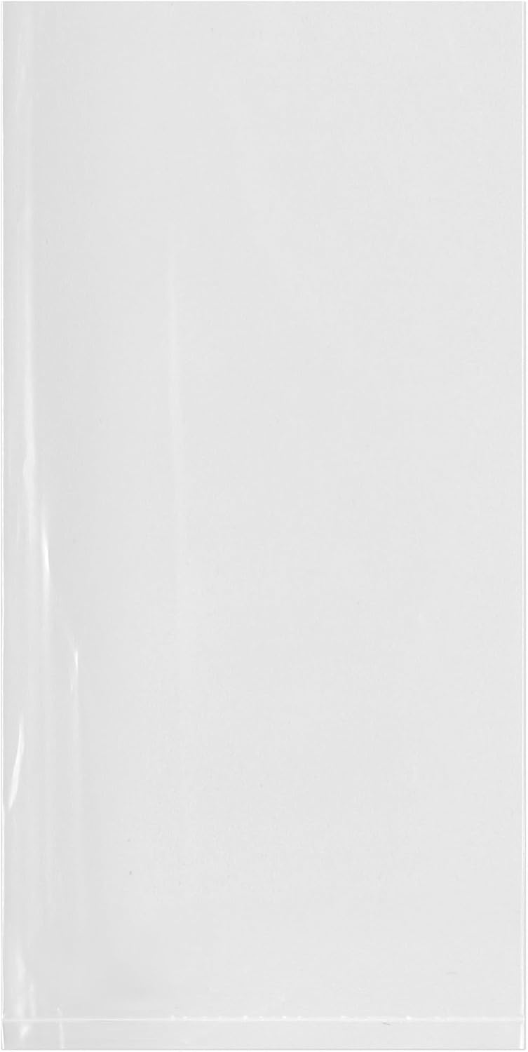 4 x 8 inch, 4 Mil Flat Open Clear Poly Bags (Pack of 100)