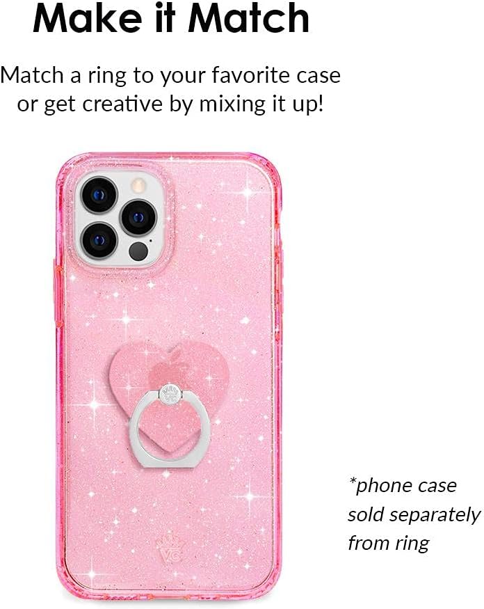 Cell Phone Ring Holder - Finger Ring & Stand - Improves Phone Grip Compatible with iPhone, Galaxy, Most Smartphones