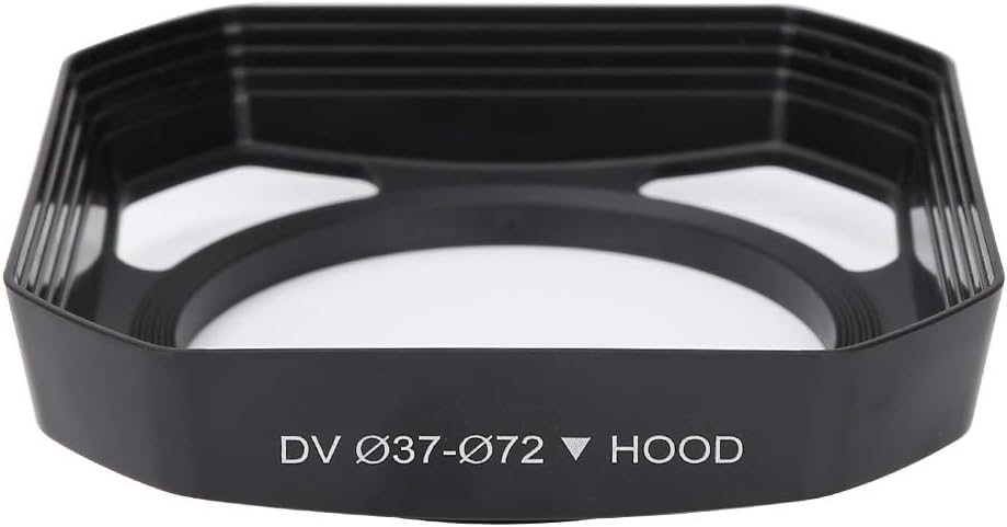 37mm/72mm DV Camera Lens Hood, Sun Shade/ - Reduces Lens and Glare - Blocks Excess Sunlight