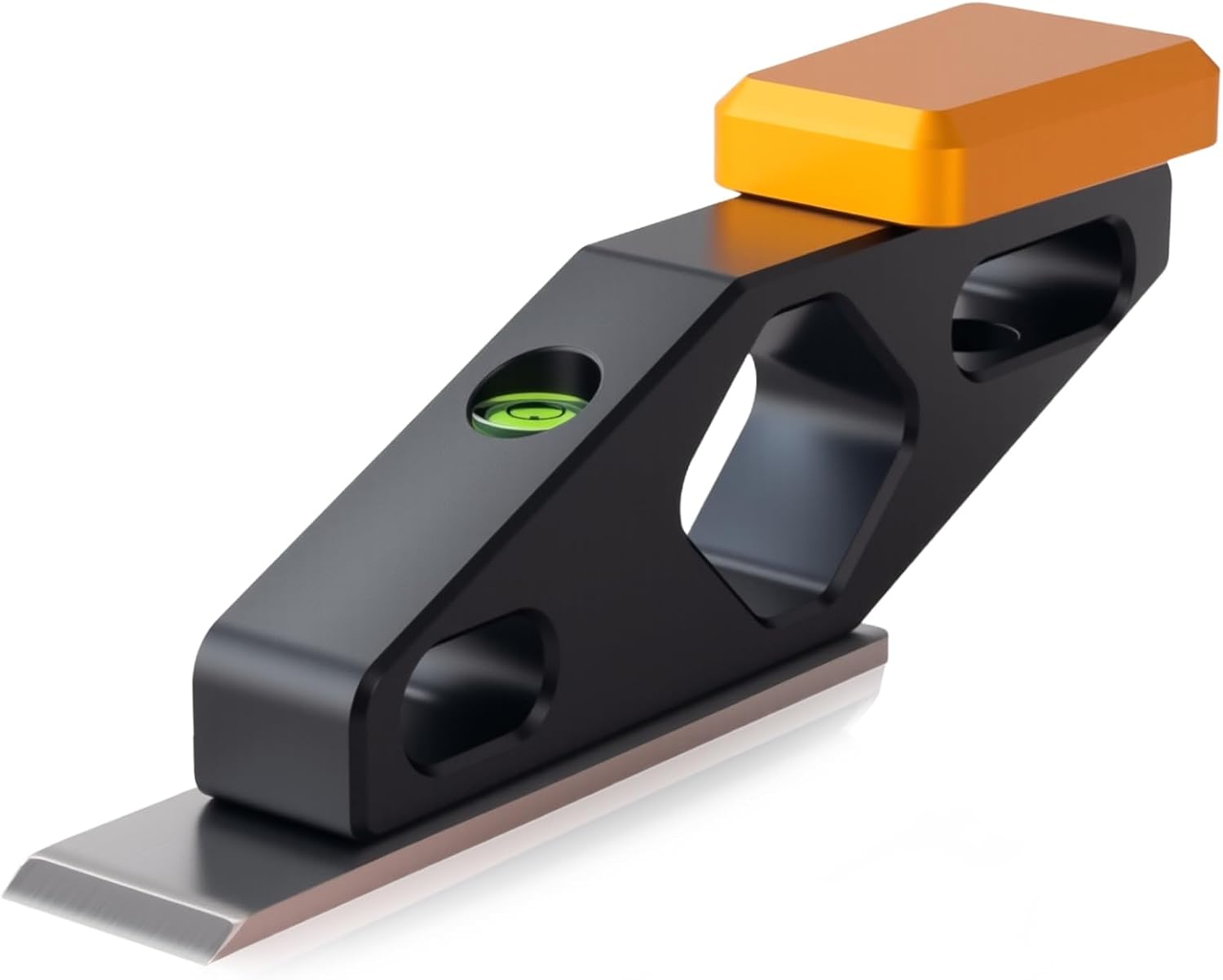 Block Plane with Built-in Level – Durable Hand Planer & Wood Plane – Precision Chisel Plane with Hardened Flat Blade