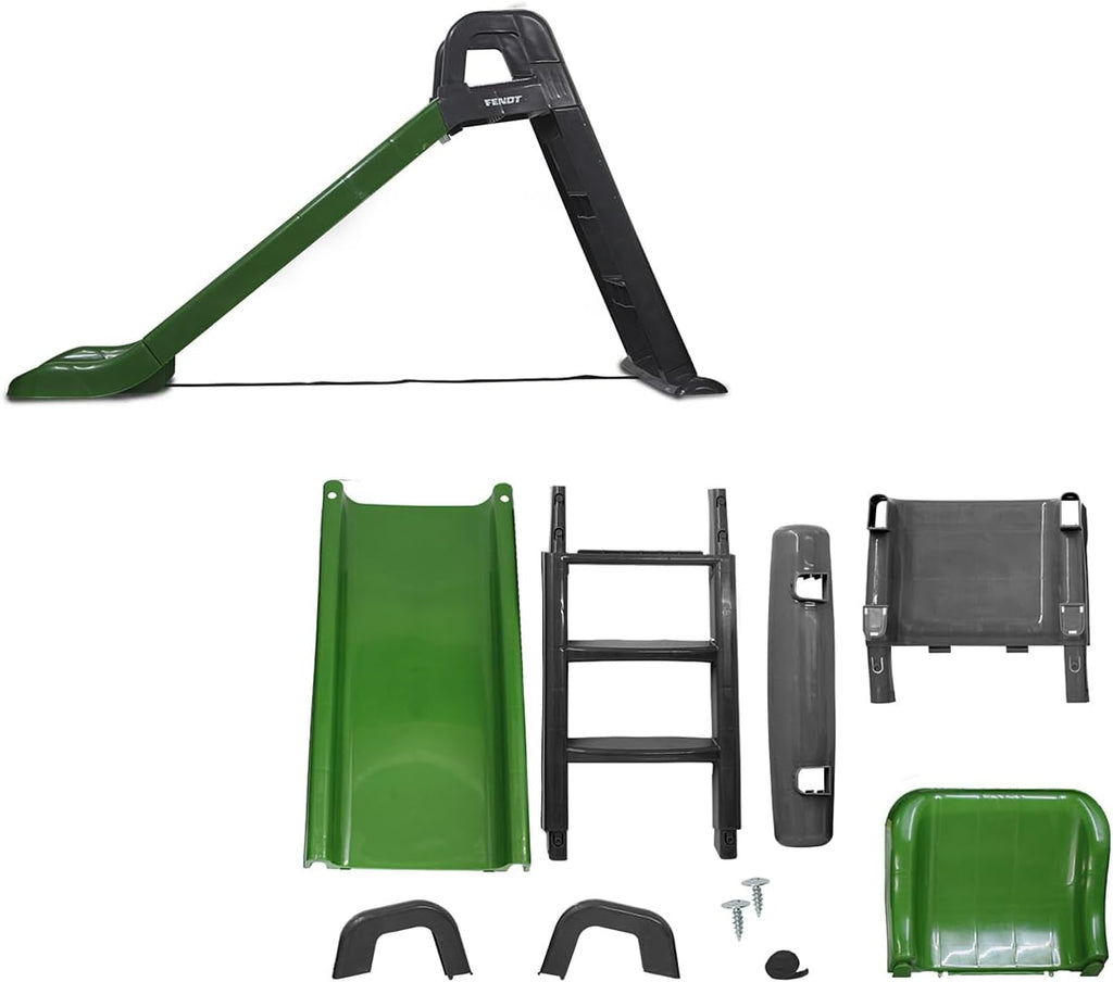 Fendt 460354 Slide Made of Robust Plastic, Slide Spout for Gentle Landings, Wide Steps and Safety Handles