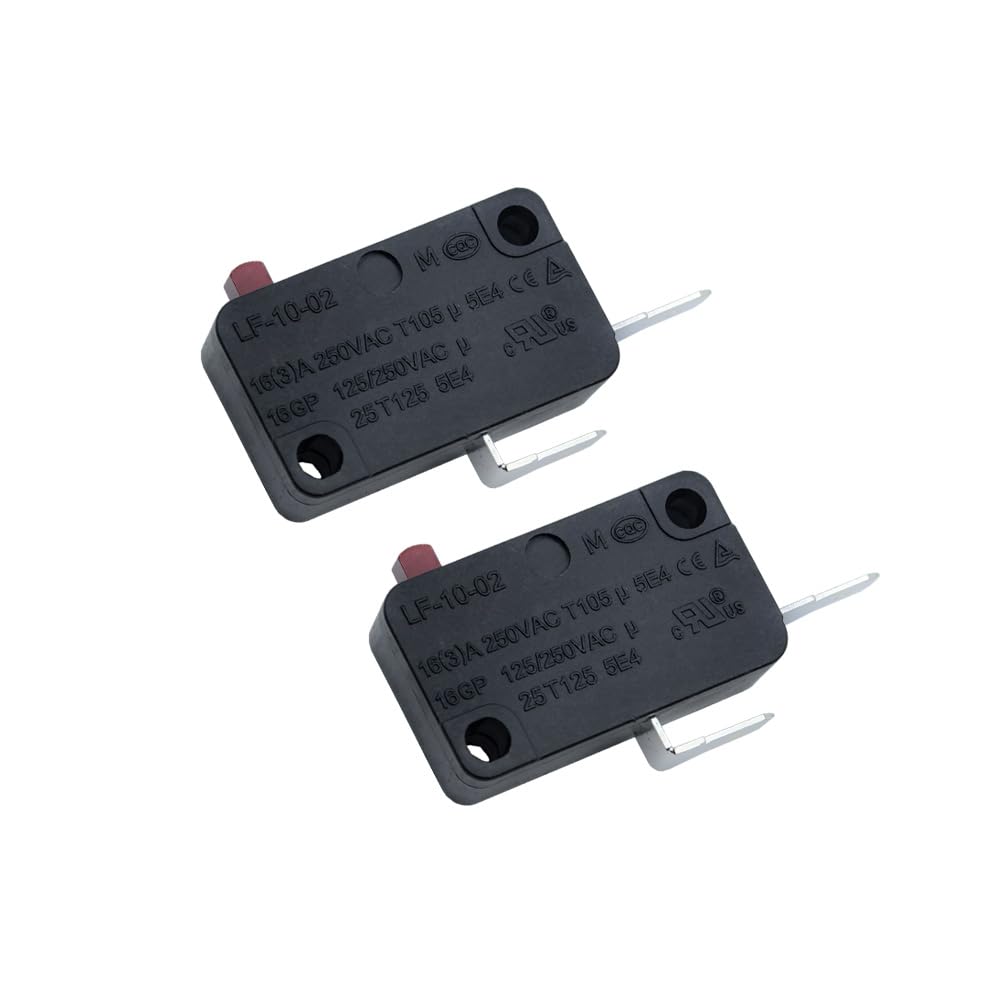 LF-10-02 Micro Limit Switch 2 Pins16A 125V/250V Door Interlock 2NO+1NC