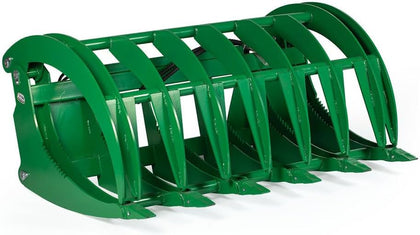 72" HD Root Grapple Rake Attachment, Fits John Deere Hook & Pin Tractors, Twin 3,000 PSI Cylinders, Clears Rocks