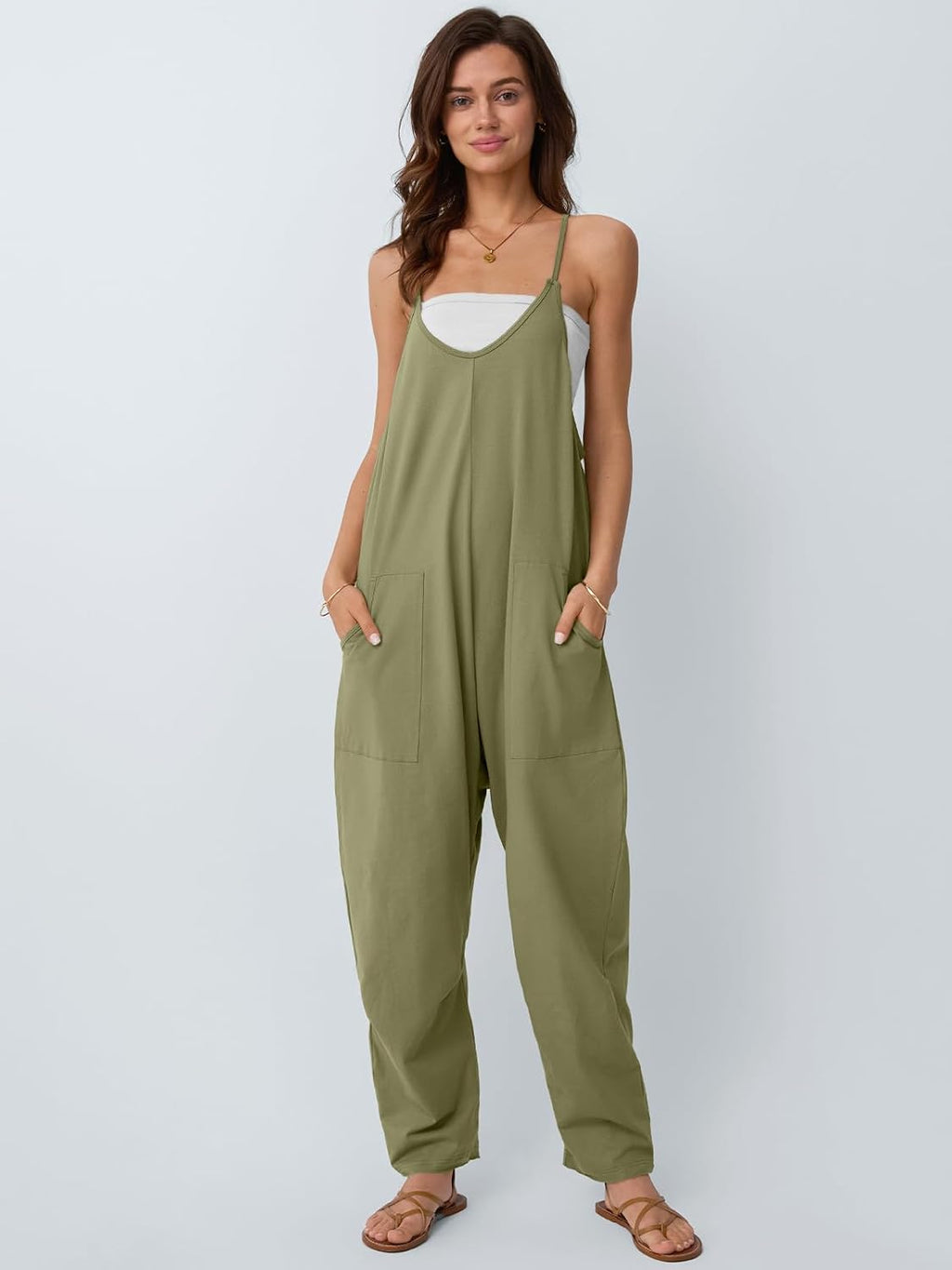 Womens Jumpsuits Casual Summer Romper Beach Vacation Outfits 2026