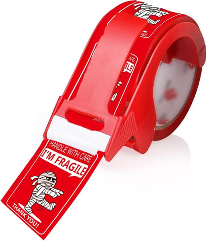 Funny Fragile Tape for Shipping Moving, 1.78 Inch x 60 Yards, Durable Packaging Tape for Boxes, Easy Tear, Safe for