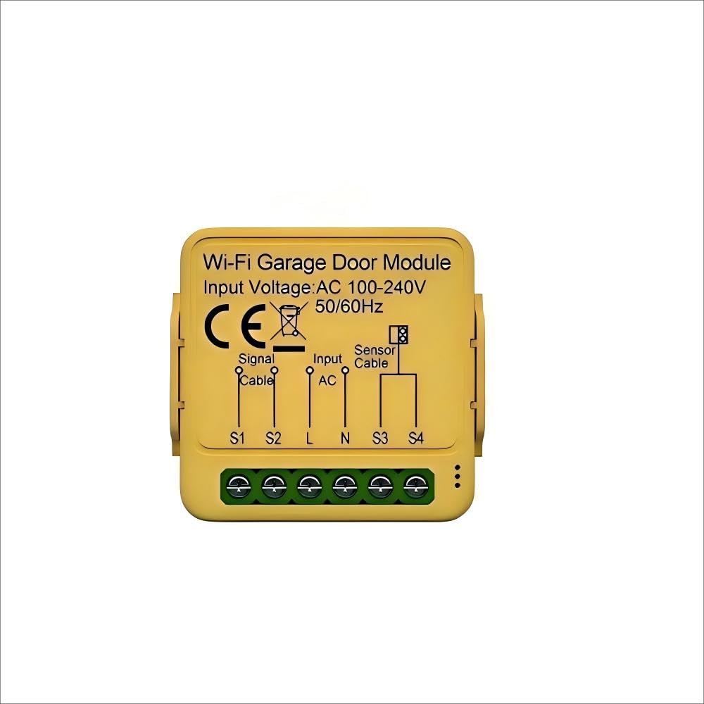 WiFi Garage Door Opener Controller, 1CH | Tuya Smart Life App, Remote Control and Monitor, Works with Alexa Google