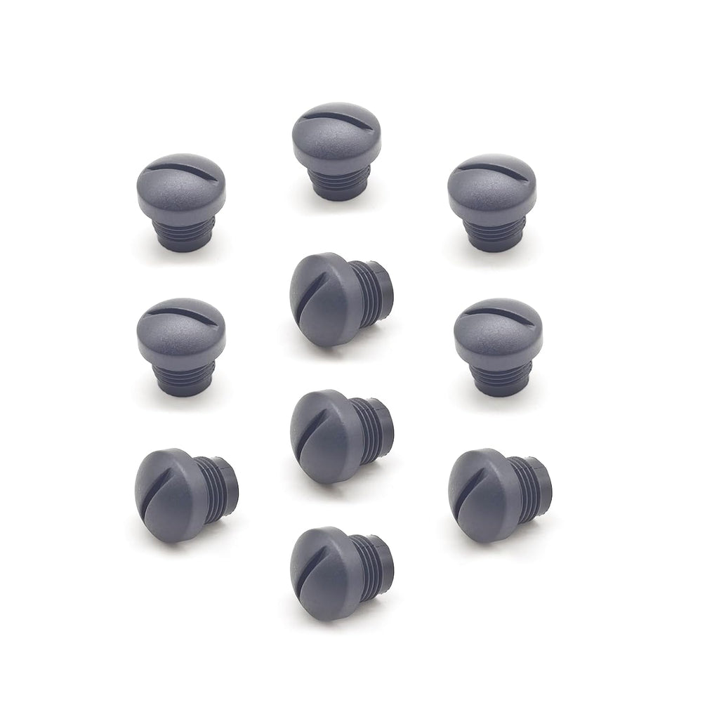 10 Pcs M12 Plastic Protective Cap, M12 Black Bolt Covers Screw Caps Assortment Kit for Panel-Mount Sockets