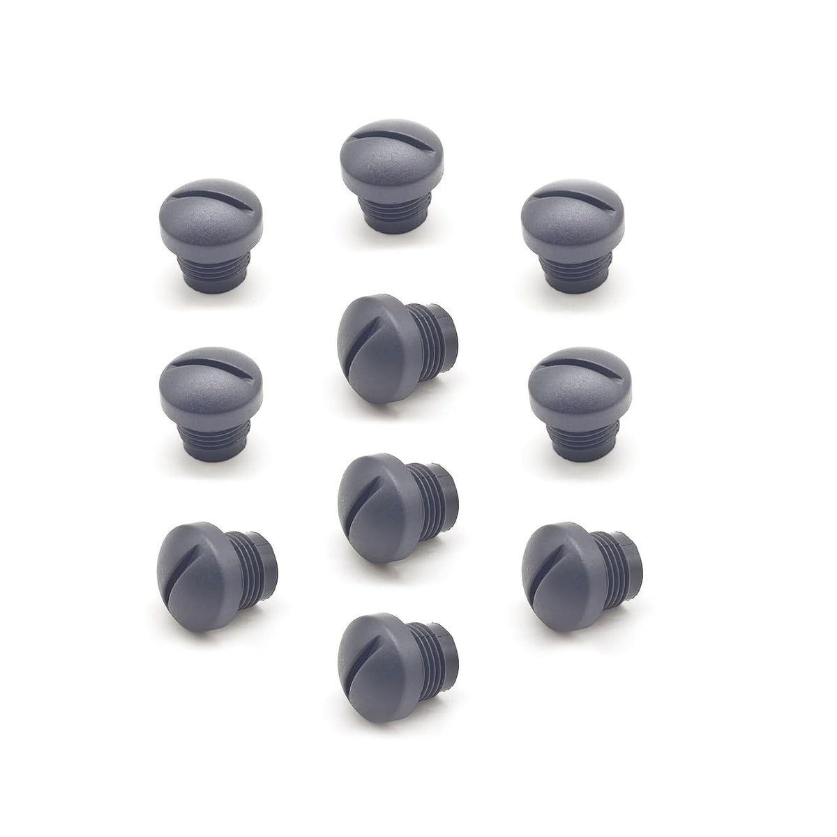 10 Pcs M12 Plastic Protective Cap, M12 Black Bolt Covers Screw Caps Assortment Kit for Panel-Mount Sockets