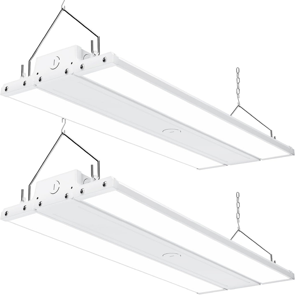 Sunco 2 Pack LED 2 Foot Linear High Bay Warehouse Lights, 110W, Dimmable