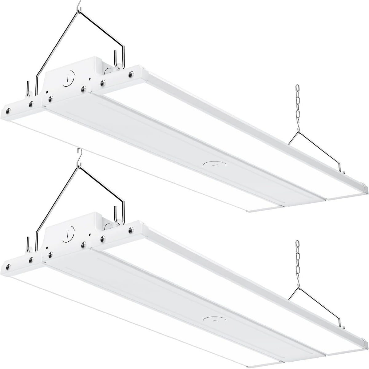 Sunco 2 Pack LED 2 Foot Linear High Bay Warehouse Lights, 110W, Dimmable