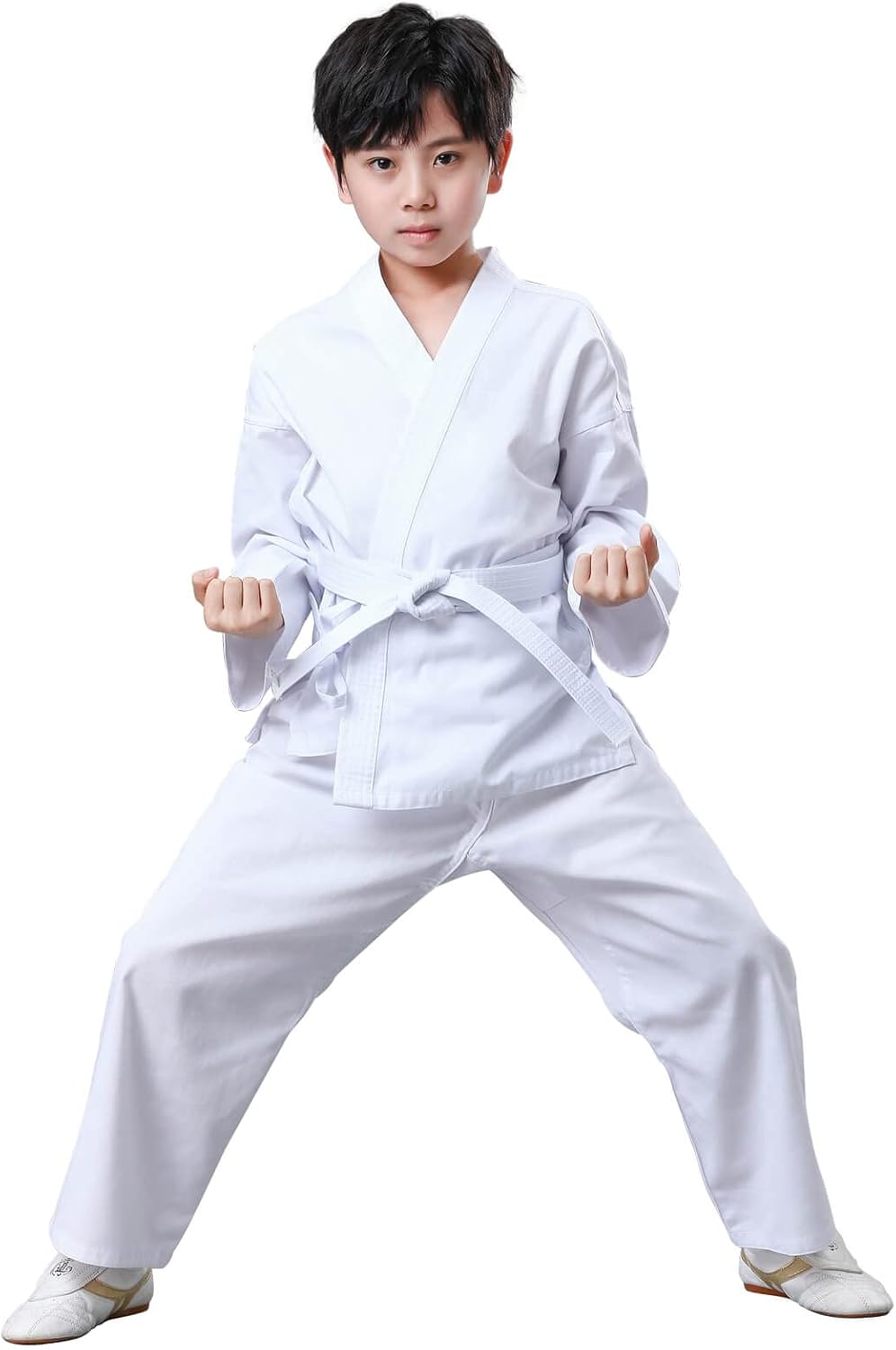 Karate Gi, Lightweight Karate Uniform for Kids and Adults, Martial Arts Training Suit with Free Belt
