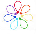 Reusable Silicone Twist Ties, 7.48'' Magnetic Cable Ties with Strong Magnet for Organizing Cables, Hanging Stuff, USB