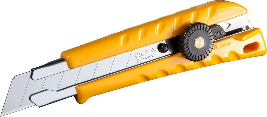 18mm Heavy-Duty Ratchet Lock Utility Knife 4-Pk (L-1/CP4) Snap Blade