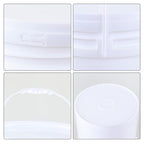 7-Gallon Bucket with Airtight Lid, 4-Pack Multi-Use Pails, White