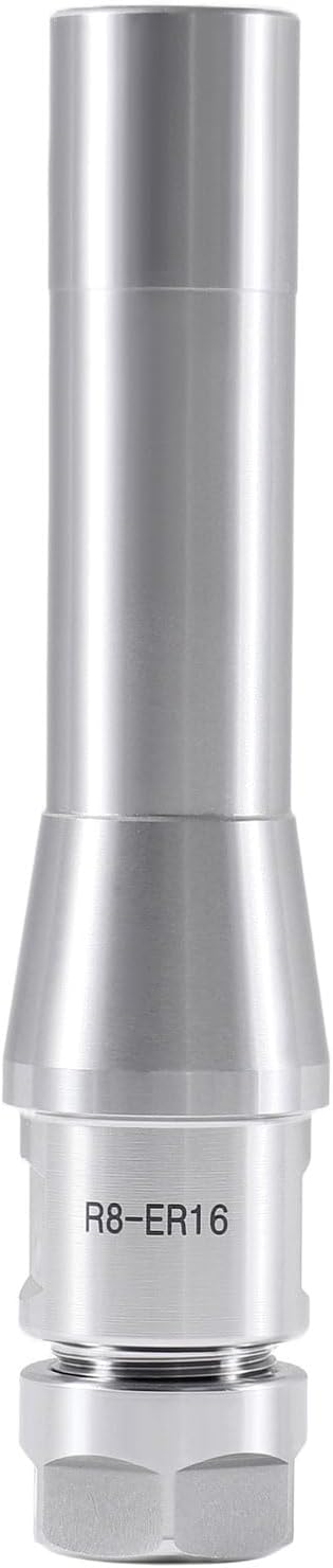 Accusize R8 Shank ER16 Collet Chuck, 7/16''-20 Drawbar End, 0223-0229