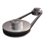 HARFINGTON Single Groove Pulley 8mm Fixed Bore 16mm Outer Diameter Aluminum Alloy with Hex Wrench for Drilling Machine 4mm PU Round Belt
