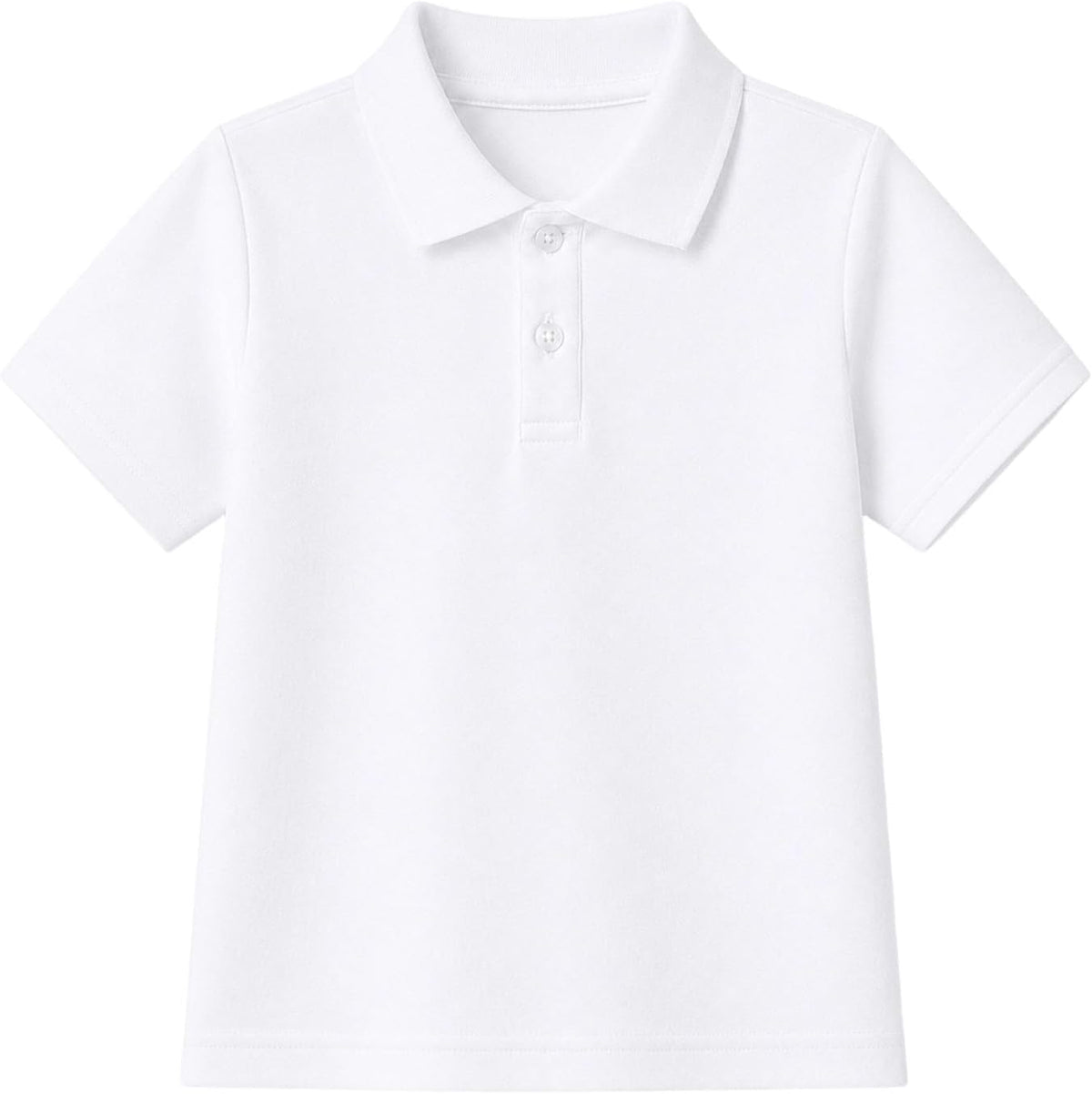 Boys Polo Shirts School Uniform Cotton Blend Collared Tops Kids | Soft cotton blend fabric, breathable and durable