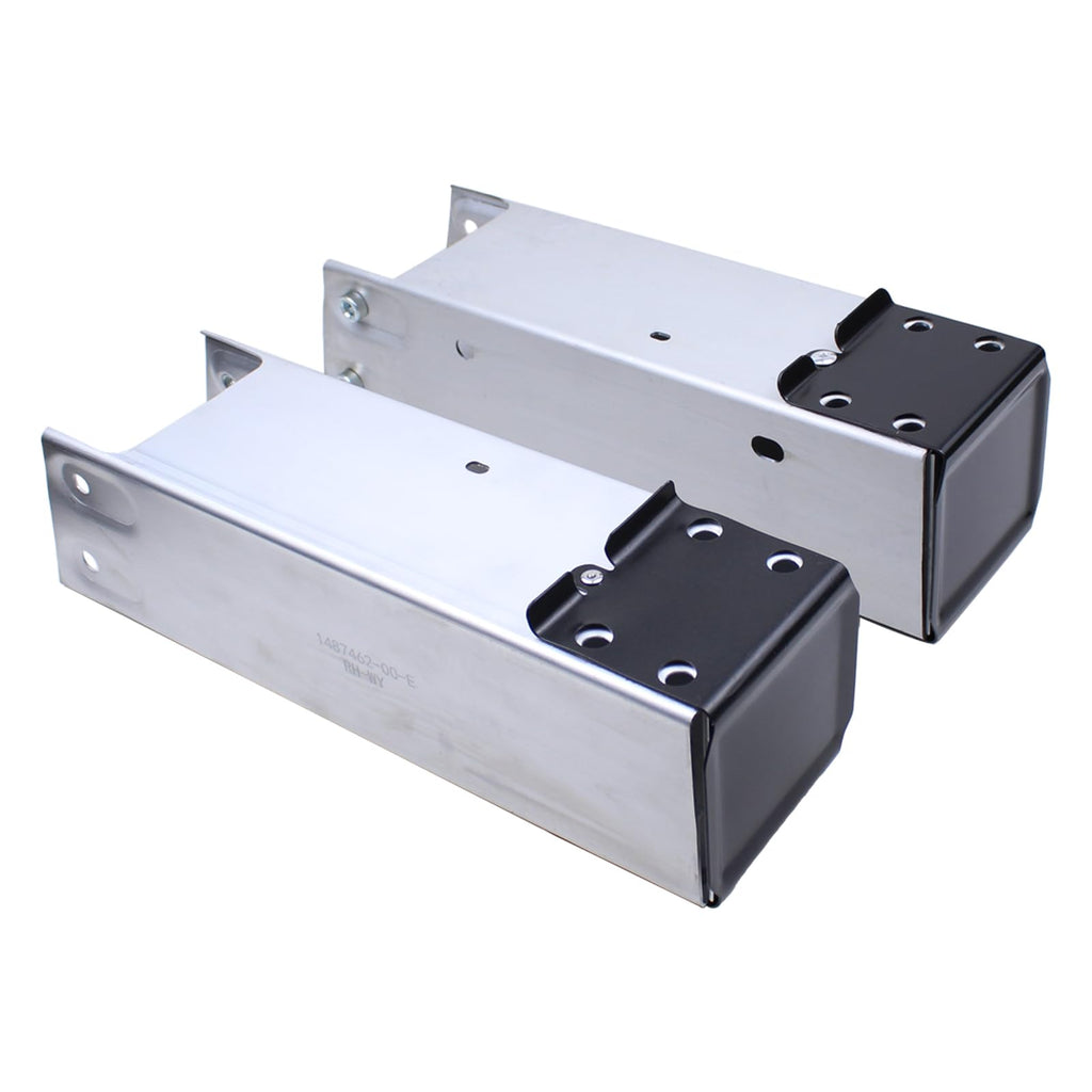 2Pcs Front Bumper Rail Extension Brackets Crush Can Kit for Tesla