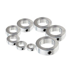 1/4" Bore Shaft Collar Solid Steel Style Zinc Plated Set Screw for Machinery and Industrial Use