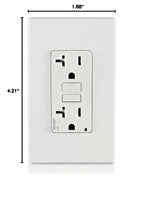 Dual-Function AFCI/GFCI Outlet, 20 Amp, Self Test, Tamper-Resistant with LED Indicator Light, Protection from Both