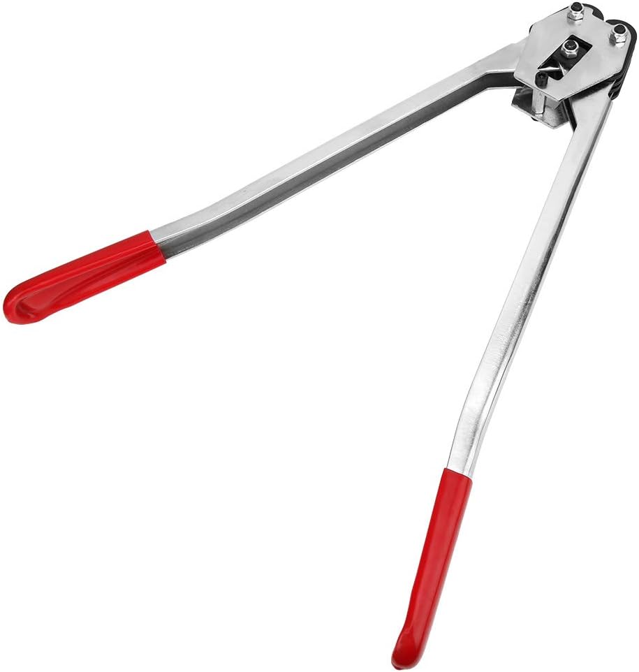 Manual Strapping Pliers, Heavy Duty Crimper for PP PET Plastic Banding