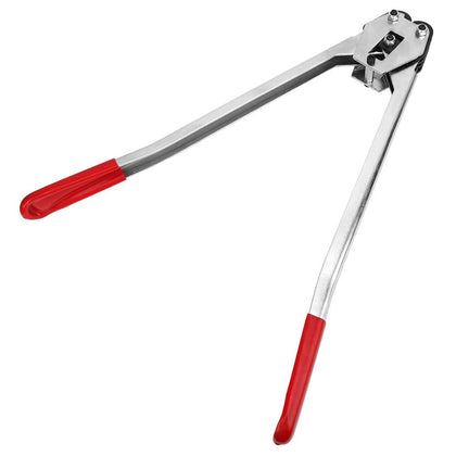 Strapping Crimper Pliers Packer Manual Banding Plastic Red (Red)