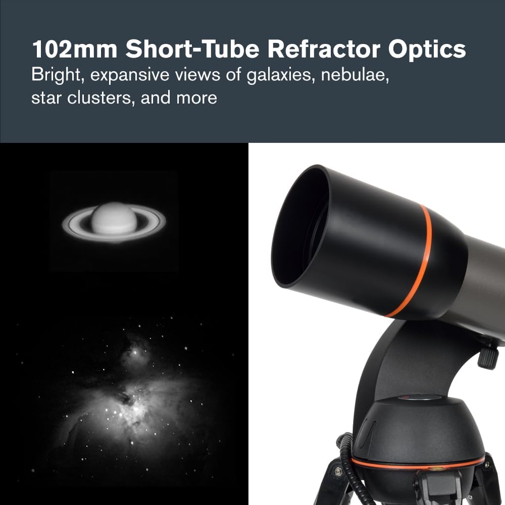 NexStar 102SLT Computerized Telescope - Compact and Portable – Refractor Optical Design - SkyAlign Technology