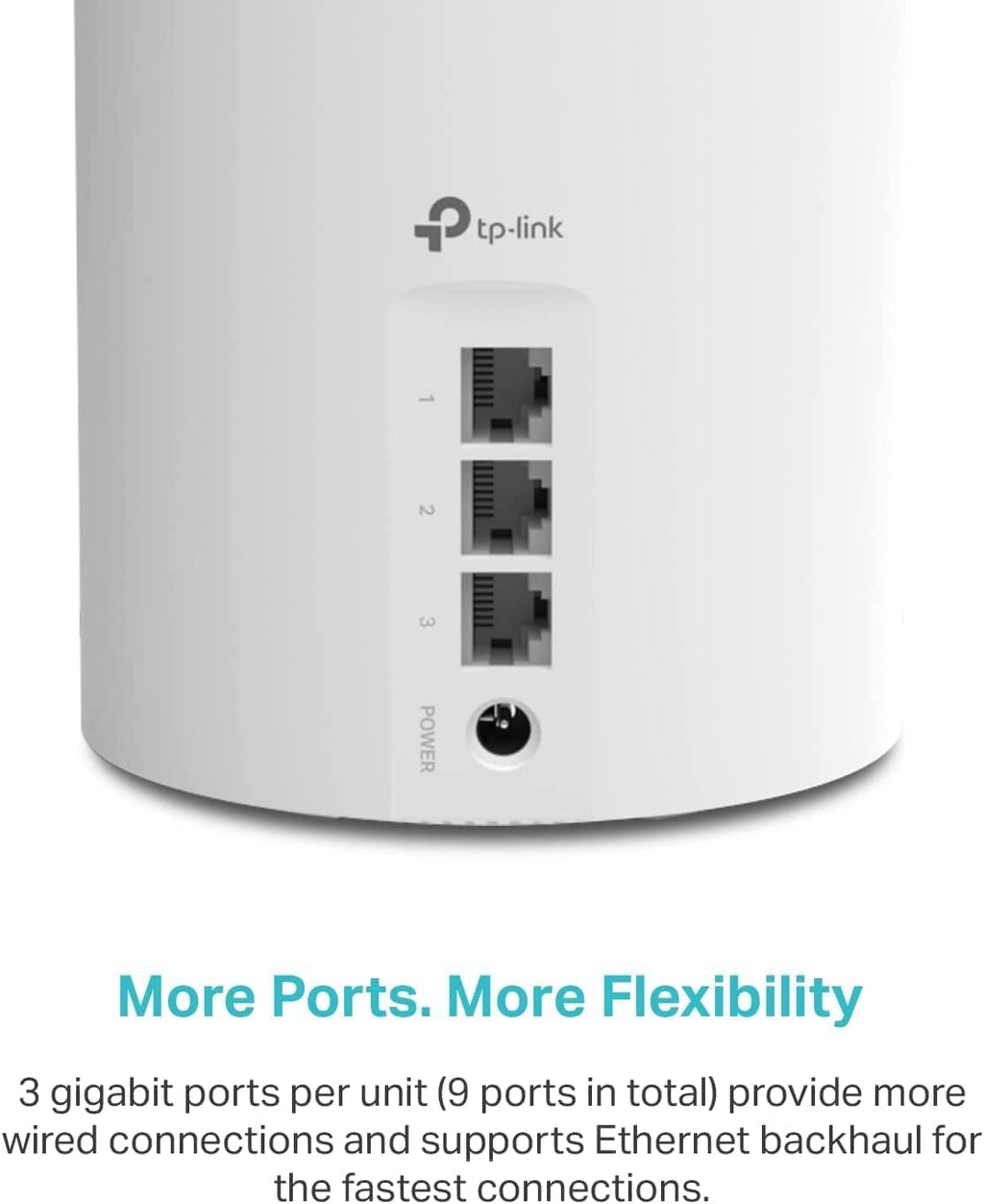 Deco X55 AX3000 WiFi 6 Mesh System - Covers up to 6500 Sq.Ft, Replaces Wireless Router and Extender, 3 Gigabit Ports