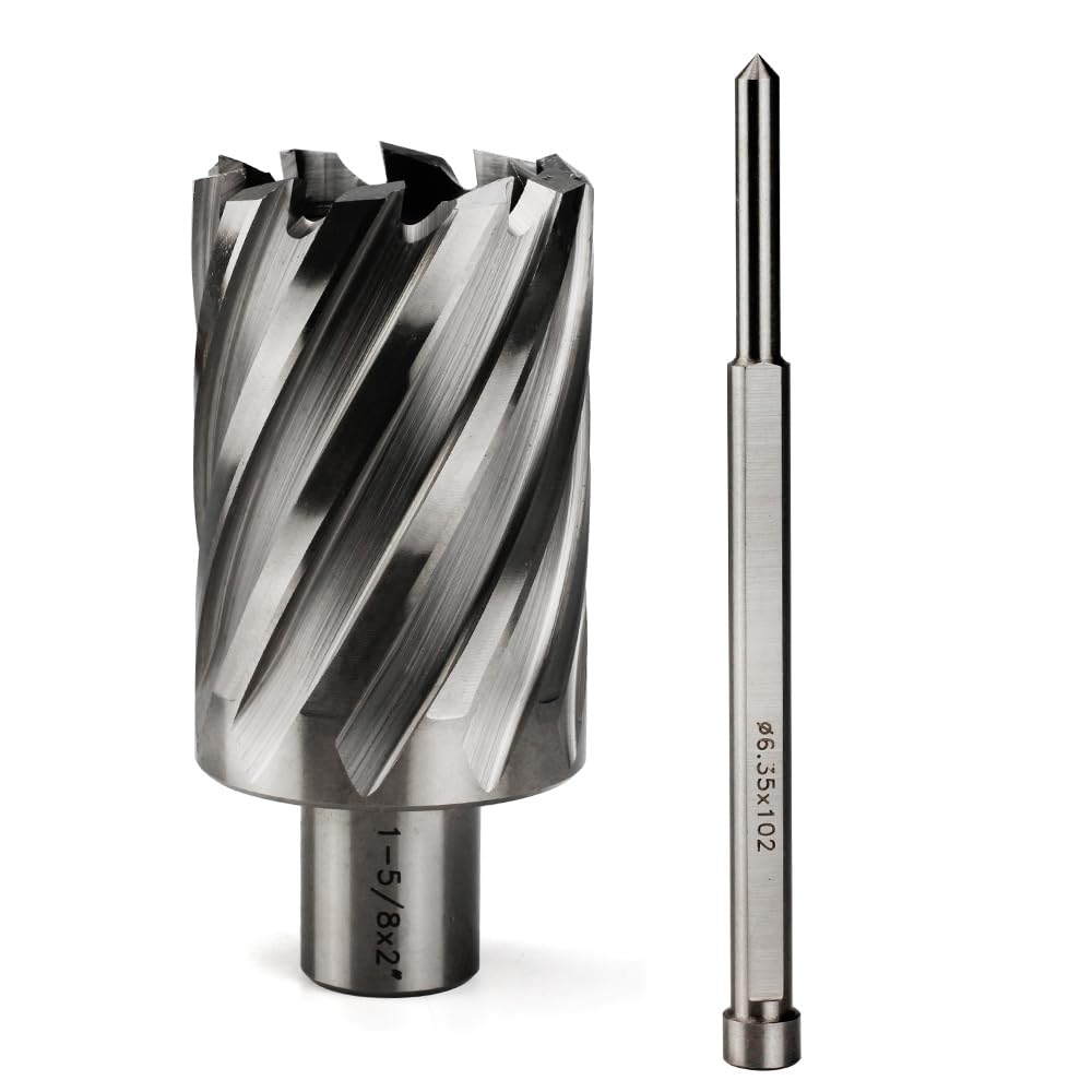 OSCARBIDE 1-5/8" x 2" HSS Annular Cutter 3/4" Weldon Shank Mag Drill Bit