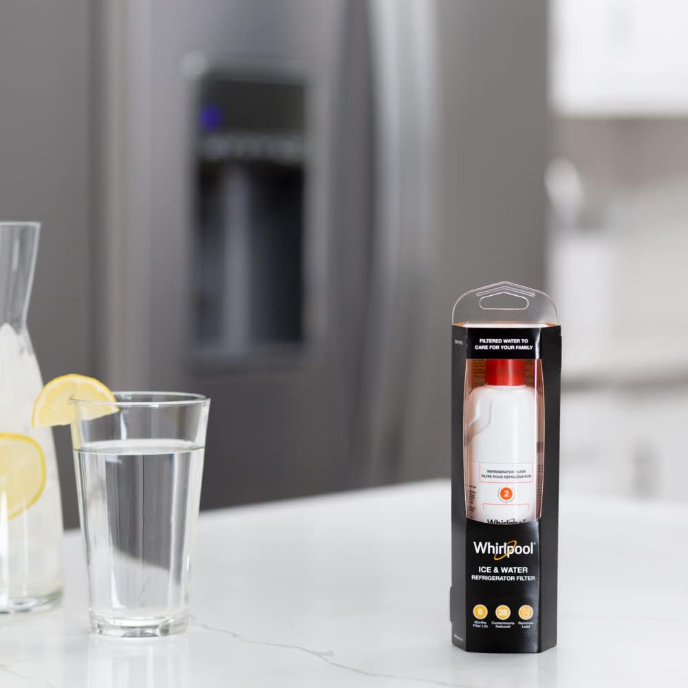 WHR2RXD1 Ice, Orange Refrigerator Water Filter 2-WHR2RXD1, Single-Pack